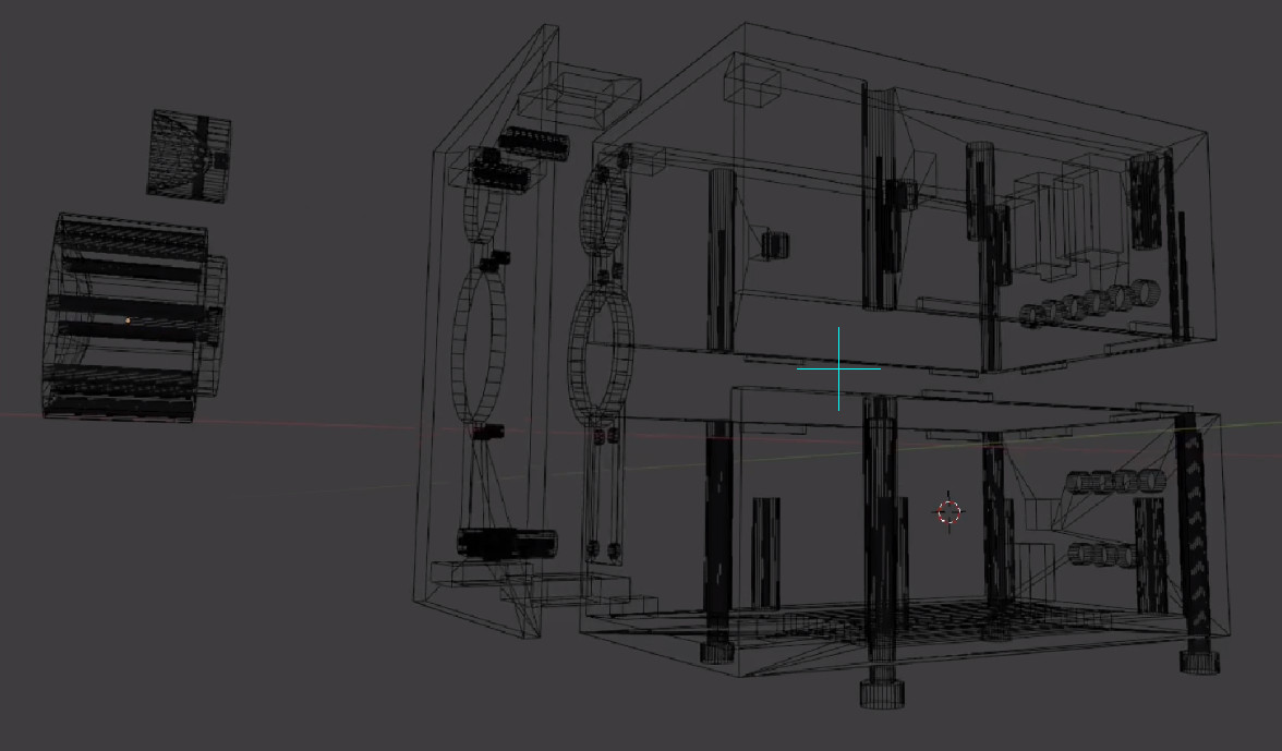 assembly sketch of bluetooth speakers